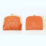 ズッケロ 財布 レディース 通販 日本製 がま口二つ折り財布 zucchero 55522 コンパクト財布 がま口財布 猫刺繍 かわいい ミニウォレット 本革財布 ねこグッズ ネコ 小さい財布 コンパクト 職人手作り財布 軽い 軽量 おしゃれ レディース財布