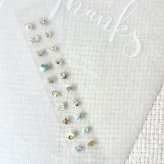 耳つぼジュエリー 20粒 ブルー 耳ツボジュエリー チタン 耳ツボダイエット 健康グッズ