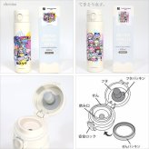寺田てら ステンレスワンプッシュボトル480ml 送料無料 保温 保冷 012-201 てきとう女子 ワンタッチ 軽量モデル chroma