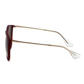 レイバン Ray-Ban サングラス エリカ ローブリッジフィット UVカット アイウェア ボストン ウェリントン 0RB4171F 6815A5 57 メンズ レディース ユニセックス ラバーバイオレット+ピンクグラデーションブラウン 海外正規品