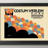 日本製 ユリウス クリンガー 衣装会社 広告 ビンテージイラスト A3 サイズ ポスター アート おしゃれ 絵画 インテリア 北欧 イラスト マット紙 艶消し アートパネル 額 フレーム デザイン 壁掛け ギフト 新築祝い ディスプレイ  速達 送料無料