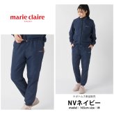marie claire sport マリクレール スポーツ 防風ロングパンツ レディース ブランド 裏起毛 445744 フリース ワンマイルウェア ロゴ刺繍 秋冬 ボトムス カジュアル 20代 30代 40代 M L LL 2026fw karlas