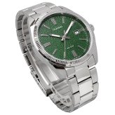 CASIO 腕時計 カシオ 時計 ウォッチ チープカシオ チプカシ アナログ クオーツ メタルバンド シルバー グリーンテクスチャードフィニッシュダイアル 海外モデル MTP-1302DA-3AV [並行輸入品]