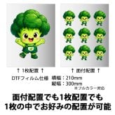 【即納可能】1枚から作れる 自分でデザイン オリジナル A4サイズ DTF アイロン熱転写シート