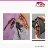 outdoor products ジョジョの奇妙な冒険 パラコードキーホルダー キーホルダー ストラップ レディース メンズ ギフト プレゼント ブラック jo06 ODJO40