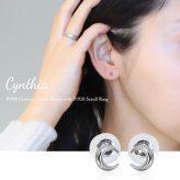 プラチナ ピアス 月 ムーン PT900 地金入りシリコンキャッチ 白金 スタッドピアス セカンドピアス シンプル 華奢 上品 シンシア 彼女 妻 女性 レディース 誕生日 プレゼント ハロウィン 【品番：RME-320050-000】
