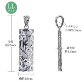 ハワイアンジュエリー ネックレス シルバー ペアネックレス 2本セット 刻印 無料 誕生石入れ可 Lサイズ LLサイズ カットアウト シンプル シルバー925 BY THE SEA バイザシー カップル 夫婦 プレゼント ハロウィン 【品番：CG-SP332-SP333P】