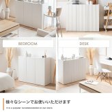 キャビネット 本棚 チェスト サイドボード 収納 おしゃれ 幅95 扉 棚 可動棚 扉収納 大容量 スリム 省スペース かわいい 一人暮らし シェルフ ブックシェルフ ディスプレイ 配線穴 薄型 漫画 コミック キッチン ルーター