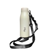 うさぎ ショルダー ステンレスボトル 500ml 保温 保冷 ステンレス 真空 断熱 二重構造 水筒 マイボトル カラビナ ベルト ストラップ オリジナル ペット