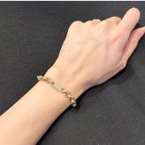 アルマーニエクスチェンジ ブレスレット メンズ レディース ゴールド ステンレス A|X ロゴ チェーン ユニセックス アクセサリー 誕生日 記念日 プレゼント ギフト ARMANI EXCHANGE 並行輸入品 成人 卒業 入学