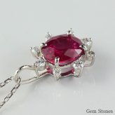 上質 ルビー 1.121ct ダイヤモンド 0.11ct ネックレス ペンダント プラチナ Pt900 850 ルビーネックレス 一粒 レディース シンプル 可愛い 赤 レッド  Drops