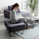スツール オットマン 足置き サイドチェア ユニット チェア 椅子 スツール ー フロア ロー 単品 1人掛け 1P 一人 アームレス 広々 ベロア ベルベット風 シルバー脚 幅82 一人暮らし モダンや海外インテリアとも相性抜群で ポリエステル イス