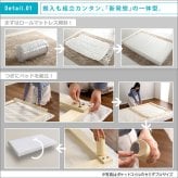 ベッド 寝具 新発想で搬入も組立カンタン ほどよい弾力 脚付きロールマットレス ボンネルコイルスプリング Unite -Raide- -ユニテ・ライド- セミダブルサイズ