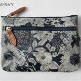 【CouPole クーポール】リバティ プリント Wファスナー ポーチ (CC-68001)レディース LIBERTY ミナ ペルホネン 花柄 フラワープリント 防水 撥水 薄型 小物入れ コスメ 化粧 メイク サニタリー 収納 旅行 トラベル 母の日 クリスマス ギフト プレゼント