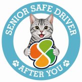 カーサイン 高齢者マーク SENIOR SAFE DRIVER サバトラ ステッカー シール 直径13cm 肉球 日本製 車