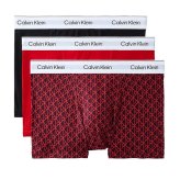 カルバンクライン：ICON COTTON STRETCH ローライズボクサーパンツ 3PK (ブラック／アドレナリンラッシュ／ダークベリー)[ボクサーパンツ/ 男性下着/ メンズインナー/人気ブランド/おすすめギフト/誕生日プレゼント/メンズファッション]
