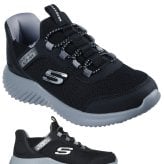 スケッチャーズ スリップインズ キッズ ジュニア スニーカー 男の子 女の子 運動靴 黒 ハンズフリー SKECHERS Slip-ins BOUNDER バウンダー ノーマル幅 403822N 403822L 303585N 303585L