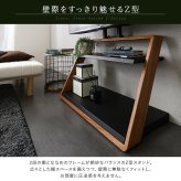 テレビスタンド 壁寄せ 32～55インチ対応 棚付き ハイタイプ 高さ3段階調節 棚板5段階調節 Z型 木目調 スチール 転倒防止ワイヤー付き 省スペース おしゃれ 北欧風 モダン テレビ台 TVスタンド ウォールナット シャビーオーク リビング 新生活