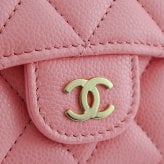 【超レア・入手困難】CHANEL シャネル 財布 三つ折り財布 キャビアスキン ブラック×ピンク ココマーク レディース メンズ スモール ナノウォレット コンパクト ミニ財布 AP3182 ギフト プレゼント【送料無料】