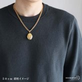 ステンレス ロケットネックレス HIPHOP ダブル喜平チェーンネックレス ロケットペンダント マリアネックレス 写真 記念 思い出 50cm 60cm ゴールドネックレス 18KGP シルバー 6面カット 聖母 メンズ 男性 金属アレルギー対応