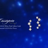 ダイヤモンド ピアス スタッド カシオペア 星 K10 K18 10K 18K 10金 18金 プラチナ 女性 レディース 誕生日 記念日 プレゼント ギフト 誕生日プレゼント 10代 20代 30代 40代 妻 彼女 スター ゴールド ホワイトゴールド ピンクゴールド イエローゴールド ダイヤ 小さい 小さめ キャッチ アクセサリー アレルギー対応 金属アレルギー クリスマス