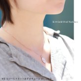 ゴールド ネックレス ハワイアンジュエリー ネックレス ゴールド ピンクゴールド ネックレス 刻印 無料 誕生石入れ可 シンプルオーバル 14K K14 メダル 14k k14カットあずきチェーン太0.9mm ギフトラッピング可能 プレゼント ハロウィン 【品番：CG-GP118R-CH123】