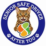 カーサイン 高齢者マーク SENIOR SAFE DRIVER ベンガル ステッカー シール 直径13cm 肉球 日本製 車
