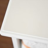 ラック プリンセス カウンター キャビネット 38cm ロココ かわいい 姫系 収納 チェスト 引き出し アンティーク 調 ヨーロピアン フレンチスタイル 白家具 リボン ラタン カゴ付き 一人暮らし 新生活