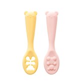 当日出荷 楽天ランキング受賞！ ベビー食器 シリコン リリーブ ファースト離乳食スプーン 2本セット ピンク reliev カトラリー 出産祝い プレゼント 子供用食器 食洗機 電子レンジOK 離乳食 食器 離乳食 スプーン セット 離乳食初期・中期
