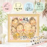 似顔絵 プレゼント 米寿祝い 名入れ 手描き 贈り物 ギフト 米寿 88歳 長寿 誕生日 長寿祝い 大人数 両親 お母さん 家族 お父さん 名入れ 修正無料 下書き確認 親孝行 実績多数 似てる 喜ばれる 長寿 88歳 思い出 大量注文 還暦祝い 初任給 お祝い返し 二次会 贈答品 喜寿祝い メモリアル 記念日 感激 ブライダルギフト 古希祝い 感動 お祝いの品