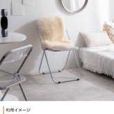デスクチェア クリア パイプ椅子 折りたたみ式 韓国 ガラス 透明 椅子 イス 会議椅子 透明イス スタッキング 折り畳み椅子 折りたたみ コンパクト おしゃれ ー オフィス 業務用 インテリア プレゼント 省スペース 折りたたみ式なので 背もたれ 家具