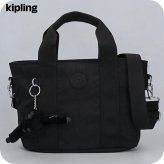 キプリング トートバッグ レディース ブランド Kipling ミンタ ロゴ ワンポイント 無地 2WAY KI7541-P39 Black Noir 黒