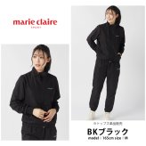 marie claire sport マリクレールスポーツ ジップアップブルゾン レディース 裏フリース 防風 ブランド 長袖 445719 スタンドカラー 秋冬 アウター カジュアル 20代 30代 40代 M L LL 2026fw karlas