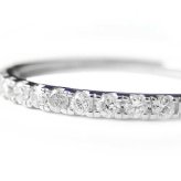 ダイヤモンド リング ハーフエタニティ 0.15ct プラチナ Pt950 指輪 レディース 細身 シンプル 重ね付け 華奢 エタニティリング ダイヤ 11号 記念日 プレゼント ギフト