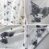 サンリオ レースカーテン 2枚セット 100×176cm クロミ マイメロディ 真夜中のメロクロ キャラクター グッズ 子供部屋 寝室 おしゃれ かわいい 洗濯可 サンリオ正規ライセンス品