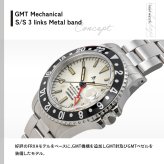 ナバルウォッチ NAVAL WATCH Produced By LOWERCASE ローワーケース FRXD002 腕時計 メンズ 自動巻き GMT