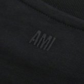 アミパリス AMI PARIS Ami de Coeur パーマネントコレクション Tシャツ BFUTS035-001-XS ユニセックス ブラック Tシャツ