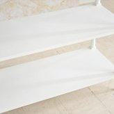 ３段シェルフ かわいい キャビネット かご収納付き チェスト アンティーク風 オープンシェルフ フレンチシリーズ ３段チェスト 輸入家具 木製 ホワイト 白家具 ロココ調 姫系 姫家具 猫足 アンティーク リボン フレンチカントリー