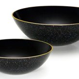 ハーフボウルセット　銀河　黒　No.4 インテリア 漆器 盆 カタログギフト 景品 粗品