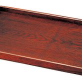 15.0木彫長手盆　拭漆（Ｒ） インテリア 漆器 盆 カタログギフト 景品 粗品