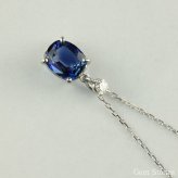  ブルーサファイア 　１．０４６ct 　ダイヤモンド　ネックレス 　ペンダント プラチナネックレス Pt900　ネックレス レディース 一粒ネックレス  誕生石 シンプル Drops