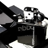 ZIPPO ライター シンプル スマートライン ブラックニッケル ジッポ ロゴ 黒 おしゃれ かっこいい メンズ ギフト プレゼント