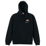 卓球 パーカー プルオーバー メンズ レディース ジュニア 練習着 裏パイル おもしろ 名入れ スウェット おしゃれ キッズ 大きいサイズ 文字入れ無料 「ピンポンボール on おにぎり」 アートワークスコウベ 【送料無料】