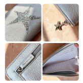 きらきら 薄型長財布 軽量 軽い ピソラロ Pisoraro スタージュエリー 長財布 きれいめ きれい 軽い 軽量 とっても軽い おしゃれ プレゼント ギフト 贈り物 L字 ラウンド 星 星好き ビジュー ロング ロングウォレット シンプル プチプラ ファスナー カード 使いやすい