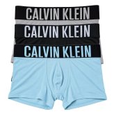 カルバンクライン Calvin Klein(CK) ボクサーパンツ トランク インテンスパワー 3枚組 セット 前閉じ コットン ロゴ 下着 NB3608A 53V メンズ グレー+ブラック+ブルー