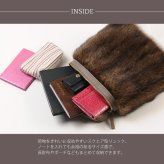 ERA フィッシャー ＆ カーフ スクエア リュック ファーバッグ レディース 秋 冬 天ファスナー トープ 大人 ファー バッグ 母 女性 ギフト プレゼント 7F (01000540r)