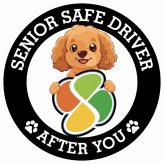カーサイン 高齢者マーク SENIOR SAFE DRIVER ダップー ステッカー シール 直径13cm 肉球 日本製 車