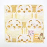 ちいかわ うさぎ イニシャル タオルハンカチ(E)