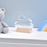 メッセージが入る ストームグラス クラウド かわいい雲形オブジェ 誕生日プレゼント 男性 30代 40代