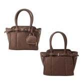 REAIMER バッグ ミニボストンバッグ 通販 ハンドバッグ ショルダーバッグ セレモニーバッグ 2way フェイクレザー 軽量 軽い 小さめボストン 通勤 自立 マチ広 フォーマル オケージョン マイクロバッグ付き MBG26065 高見え レディースバッグ
